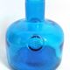 Carafe with blue Empoli stopper from the 70s Height 24.5 cm