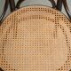 Set of 6 original vintage Thonet long John design diningchairs with webbing