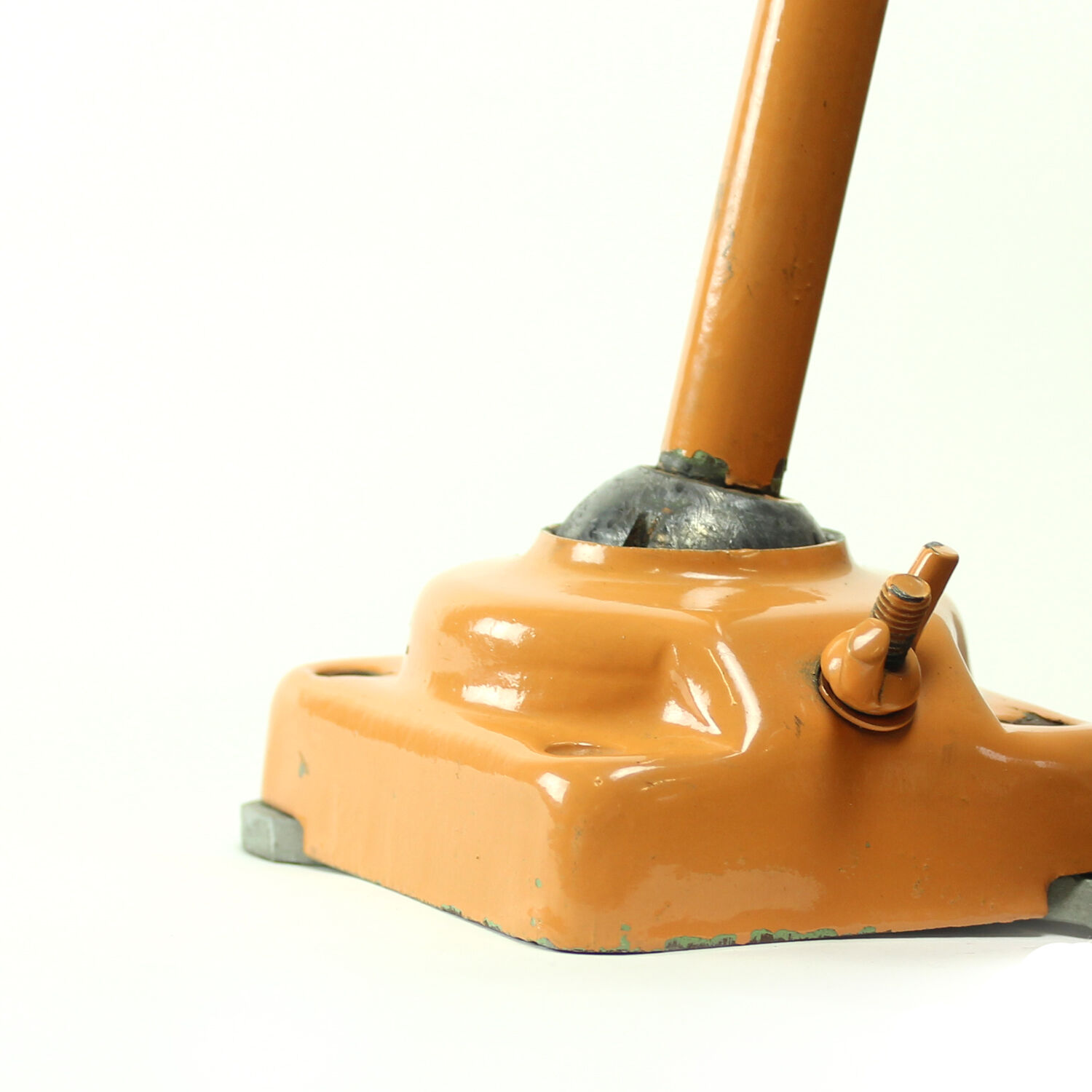 Yellow metal desk lamp 1960