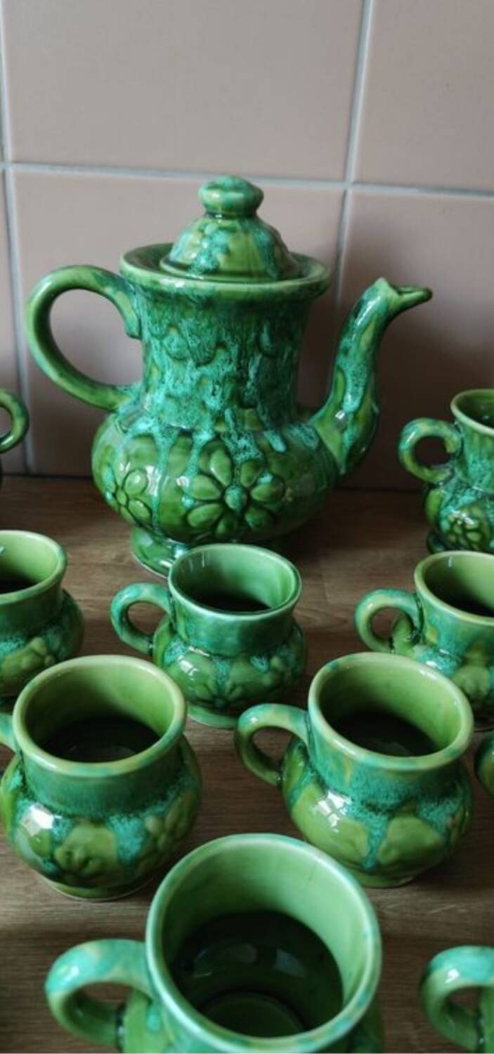 Coffee service Porterie Main Sars - Poteries 1862