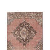 Vintage Turkish Oushak Rug Handwoven 85x740 cm