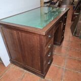 Solid oak minister's desk