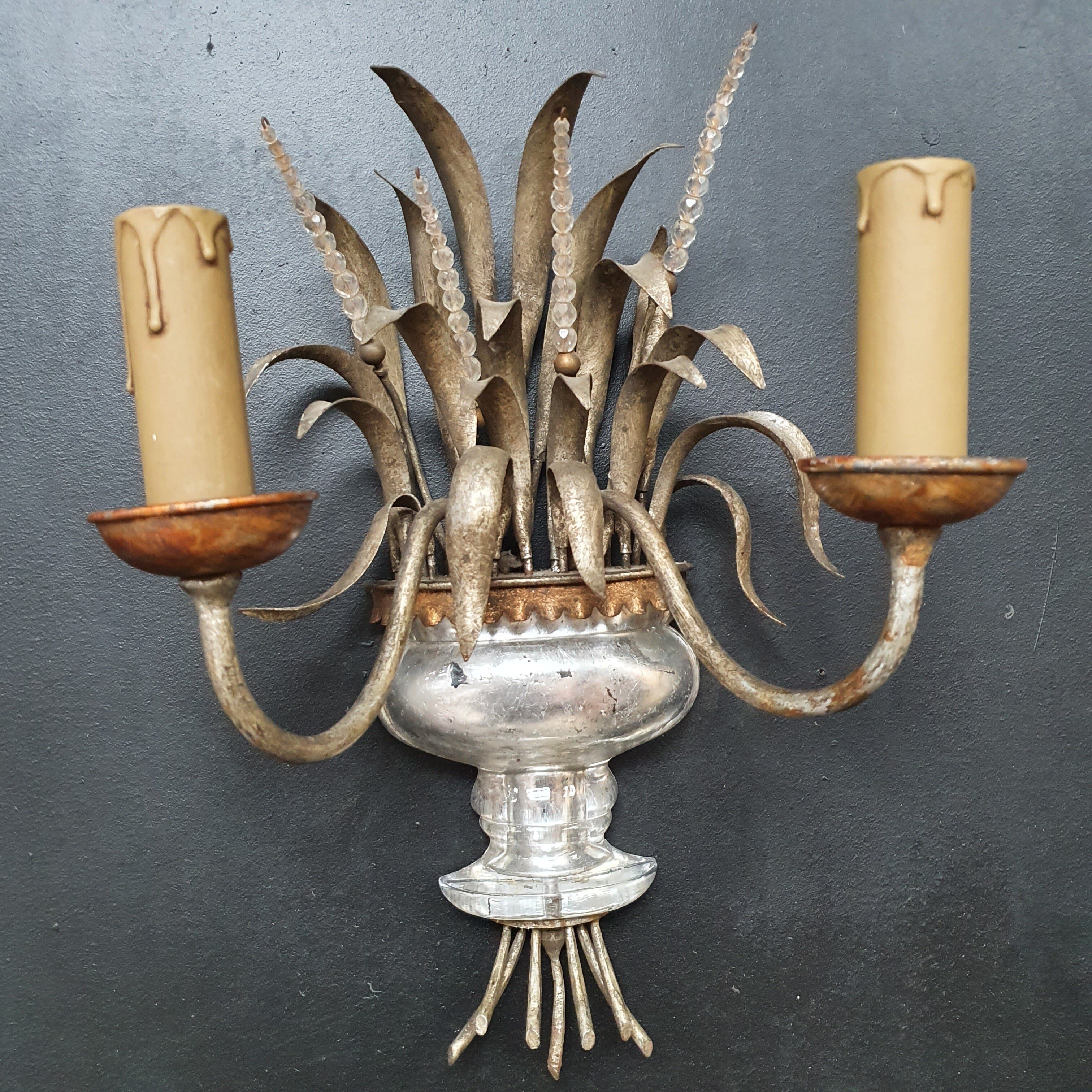 Paire d'appliques 1950