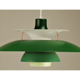 Louis Poulsen PH5 pendant lamp vintage 1970's 'Green'
