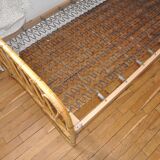 Bed rattan 60s