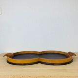 Art deco wood tray 52 cm