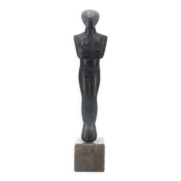 Sculpture cycladique en bronze, années 70