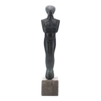 Cycladic bronze sculpture, 1970s