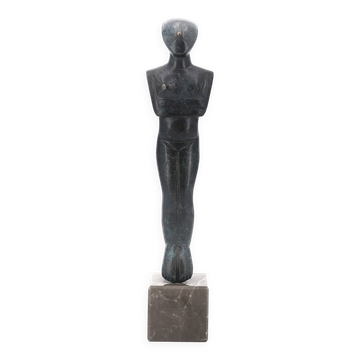 Sculpture cycladique en bronze, années 70