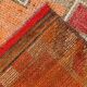 3x10 Orange & Red Turkish Vintage Runner Rug, 97x301Cm SK 22031