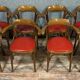 Série de 8 chaises en bois courbé vers 1940