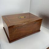 Biedermeier Box in Walnut on Oak, South Germany, 1850