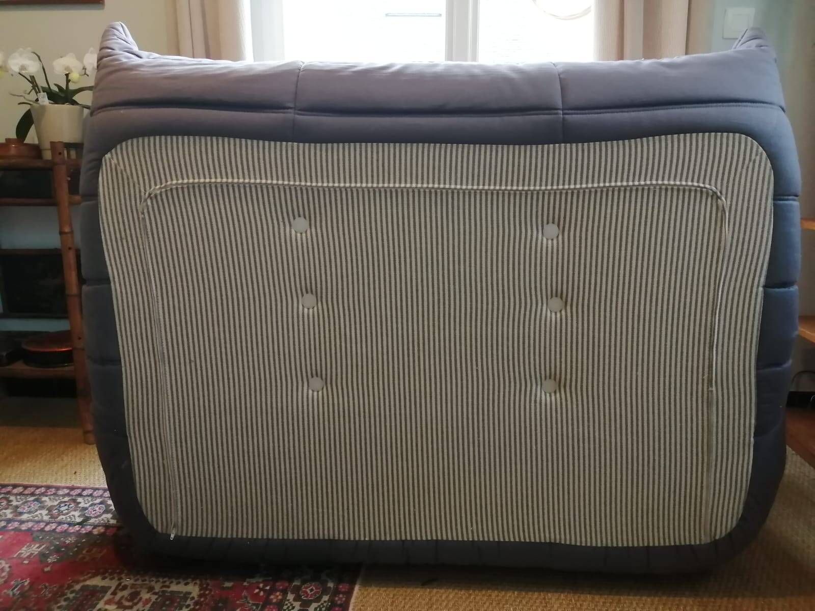 Togo 2-seater sofa - Ligne Roset - Anthracite grey