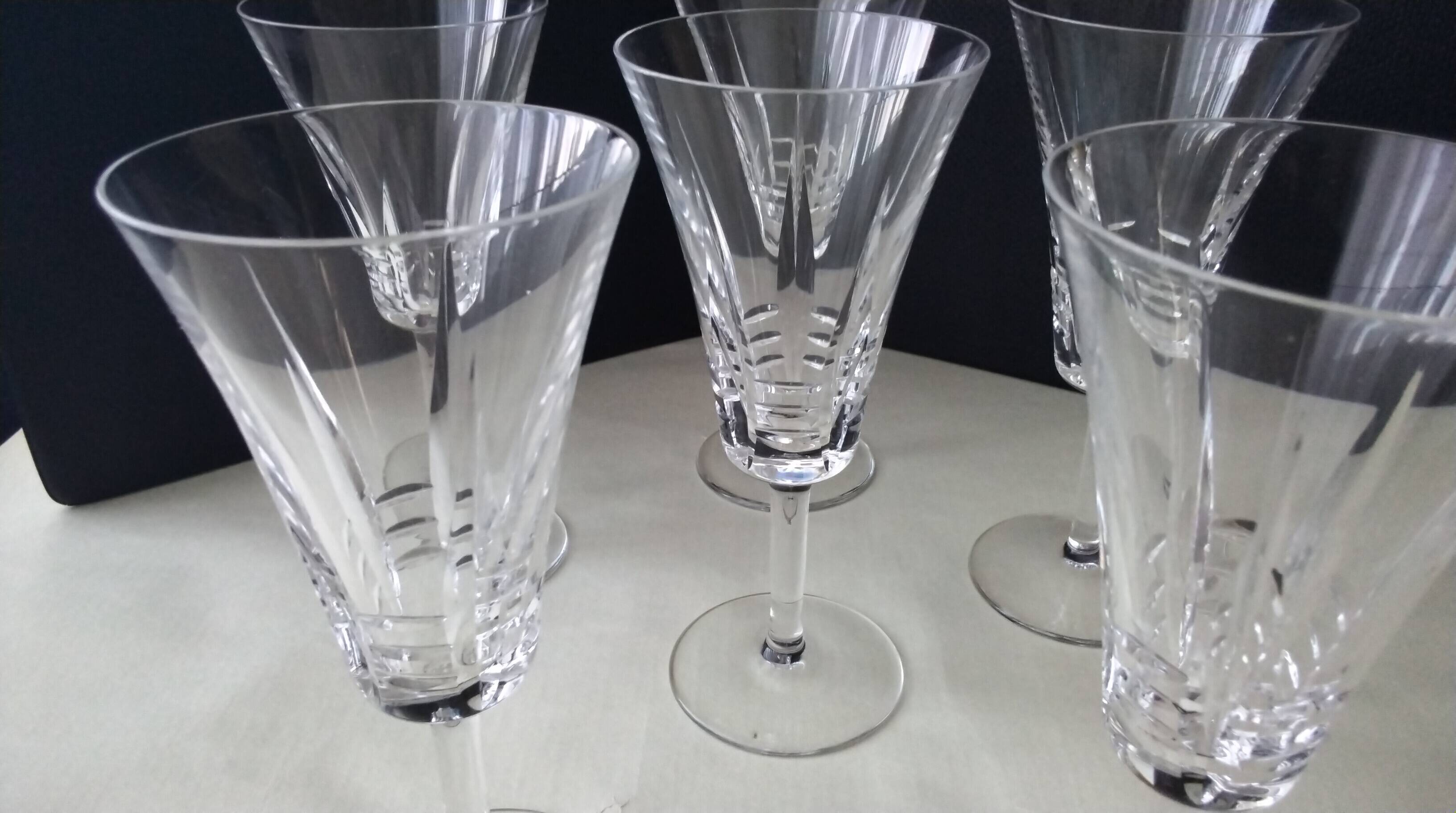 6 crystal wine glasses Villeroy Boch Model Concorde