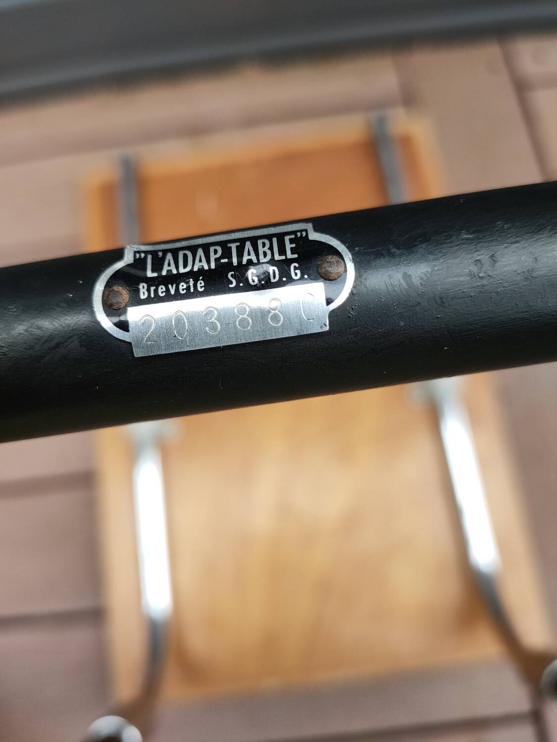 Adjustable vintage side table