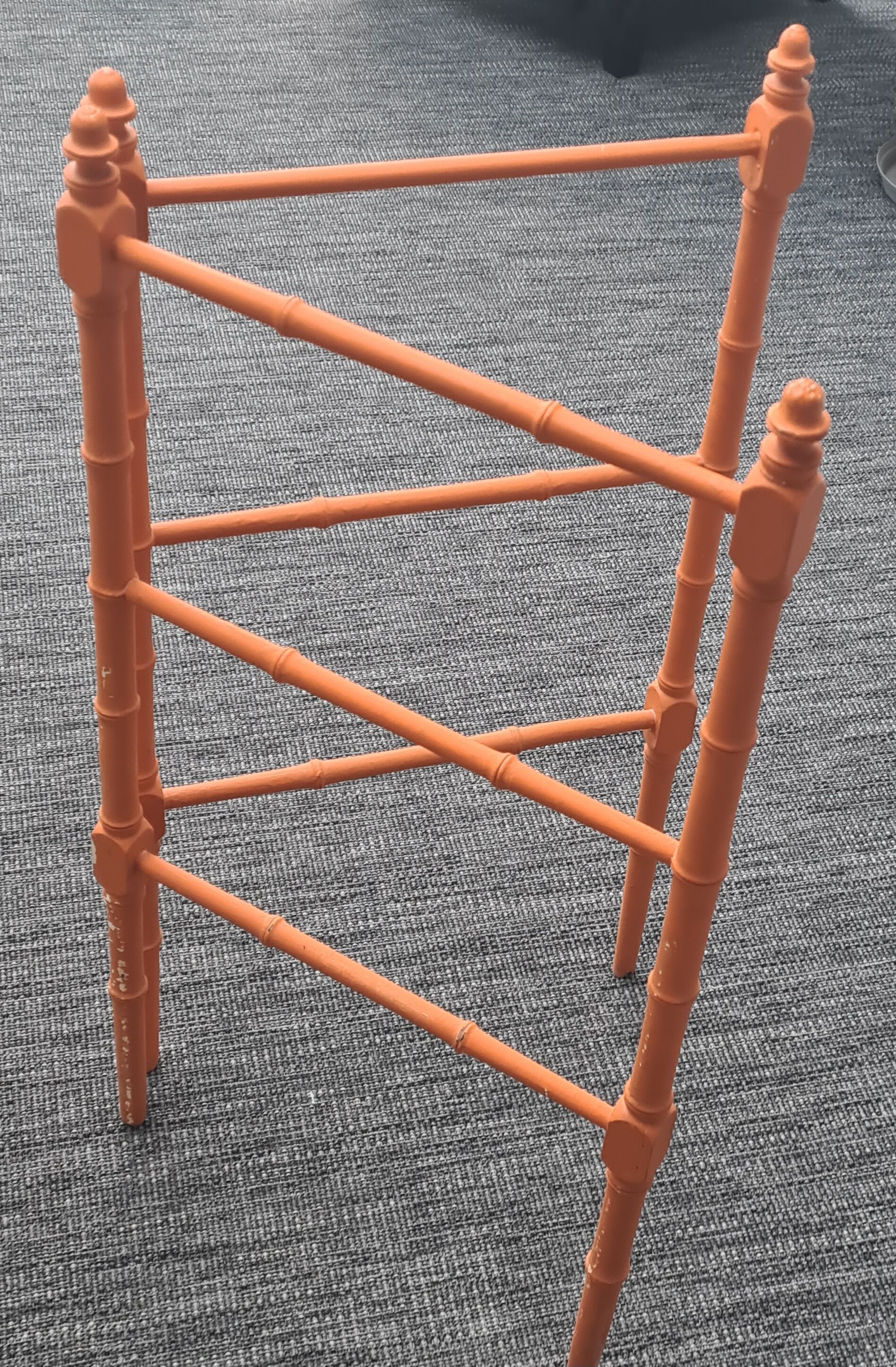 Wooden towel rack