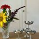 Set of 6 vintage stainless steel dessert bowls