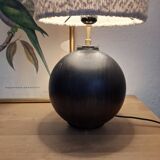 Lampe boule en bois vintage