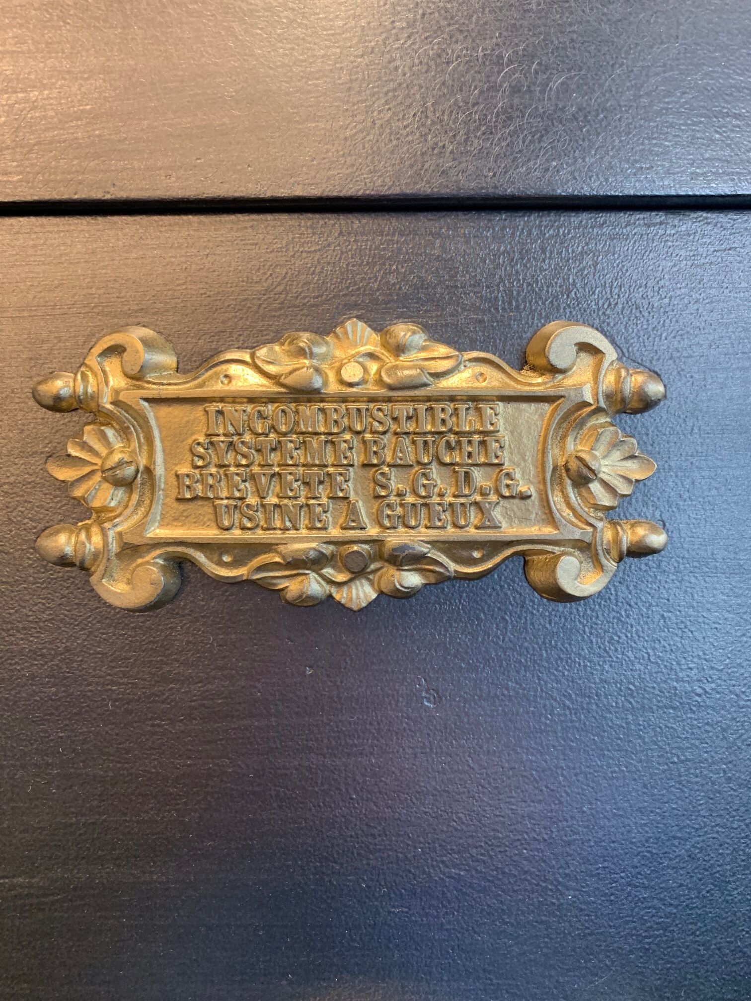 Strong box at the beginning of the 20th century