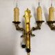 Pair Of Brass Sconces