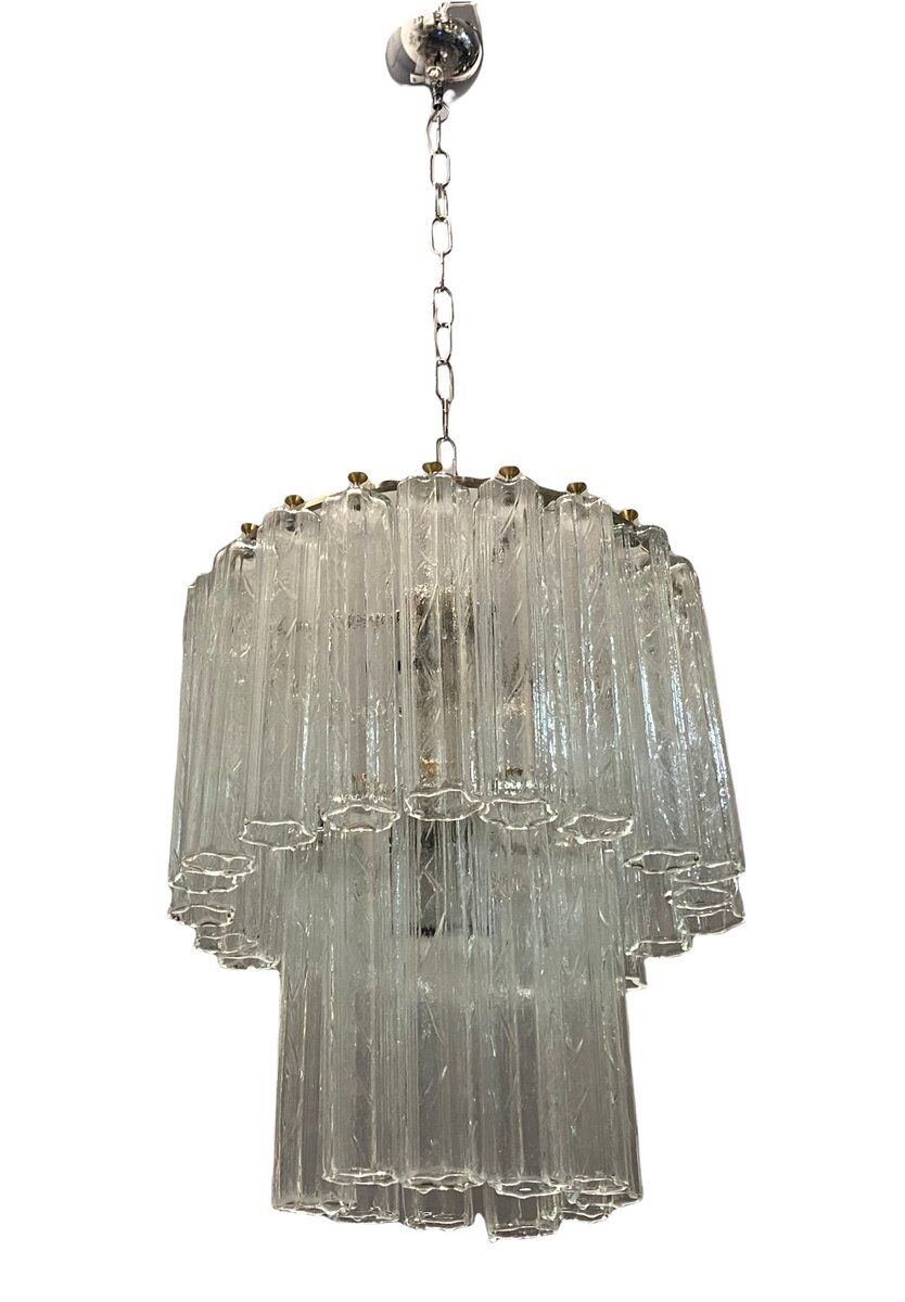 Mid-century italian murano glass tronchi tube lamp