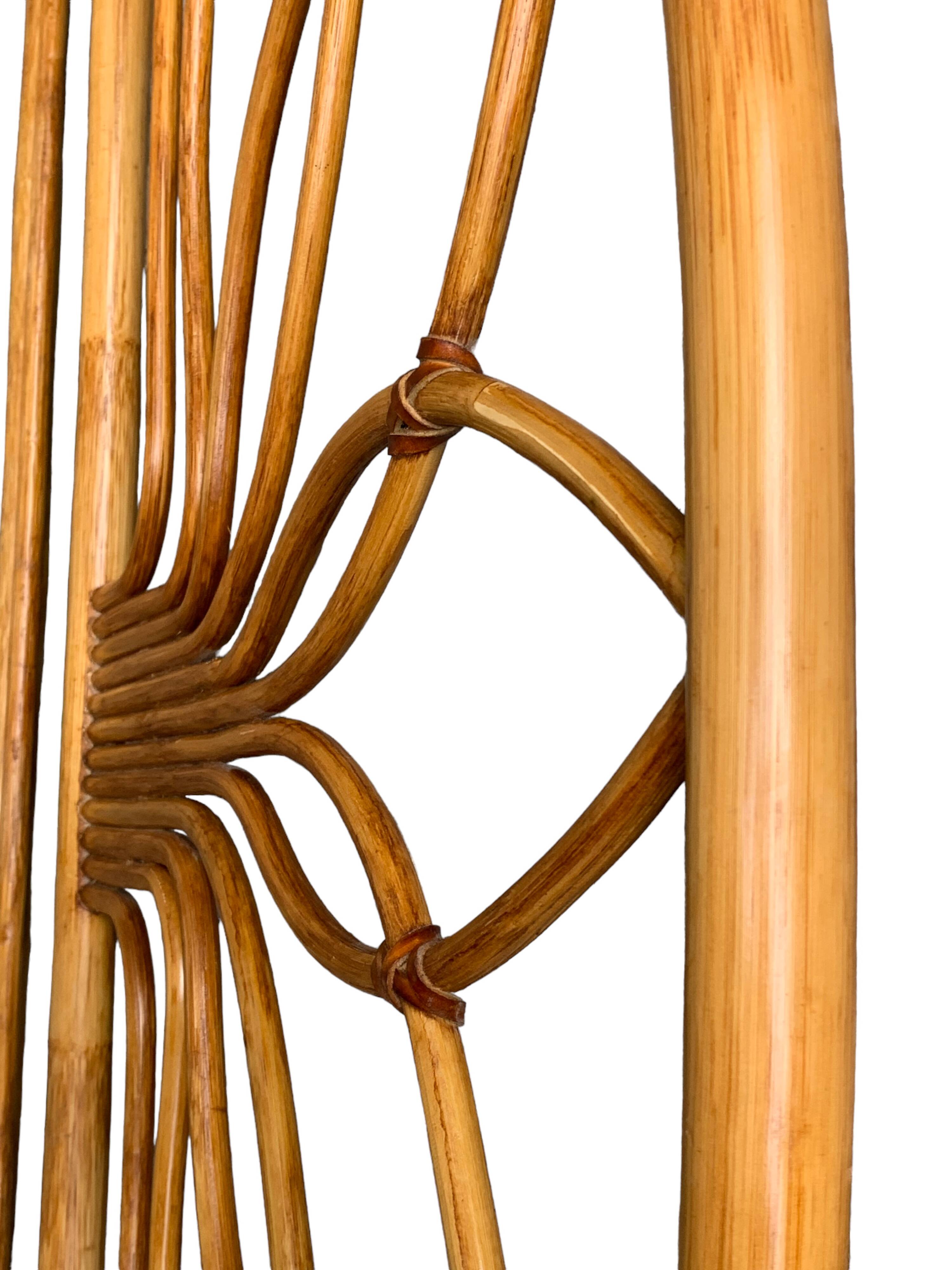 Vintage rattan headboard 1970 140cm