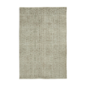 Tapis Beige Oriental Contemporain Fait à la Main 198 cm x 304 cm - 36593