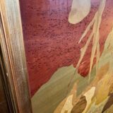 Art Deco headboard in wood and marquetry