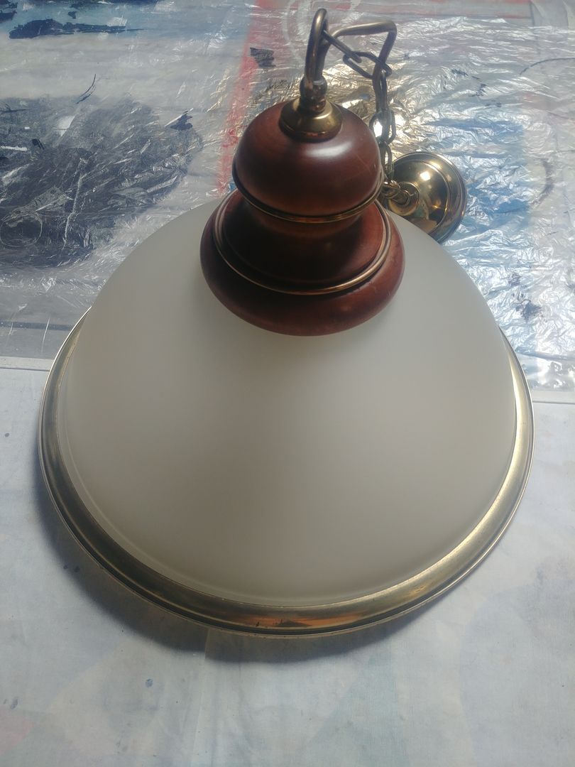 Black and gold glass suspension – galaxy patterns -