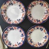 Antique Adderley & Co Lisbon pattern bon china set of 4 dessert plates