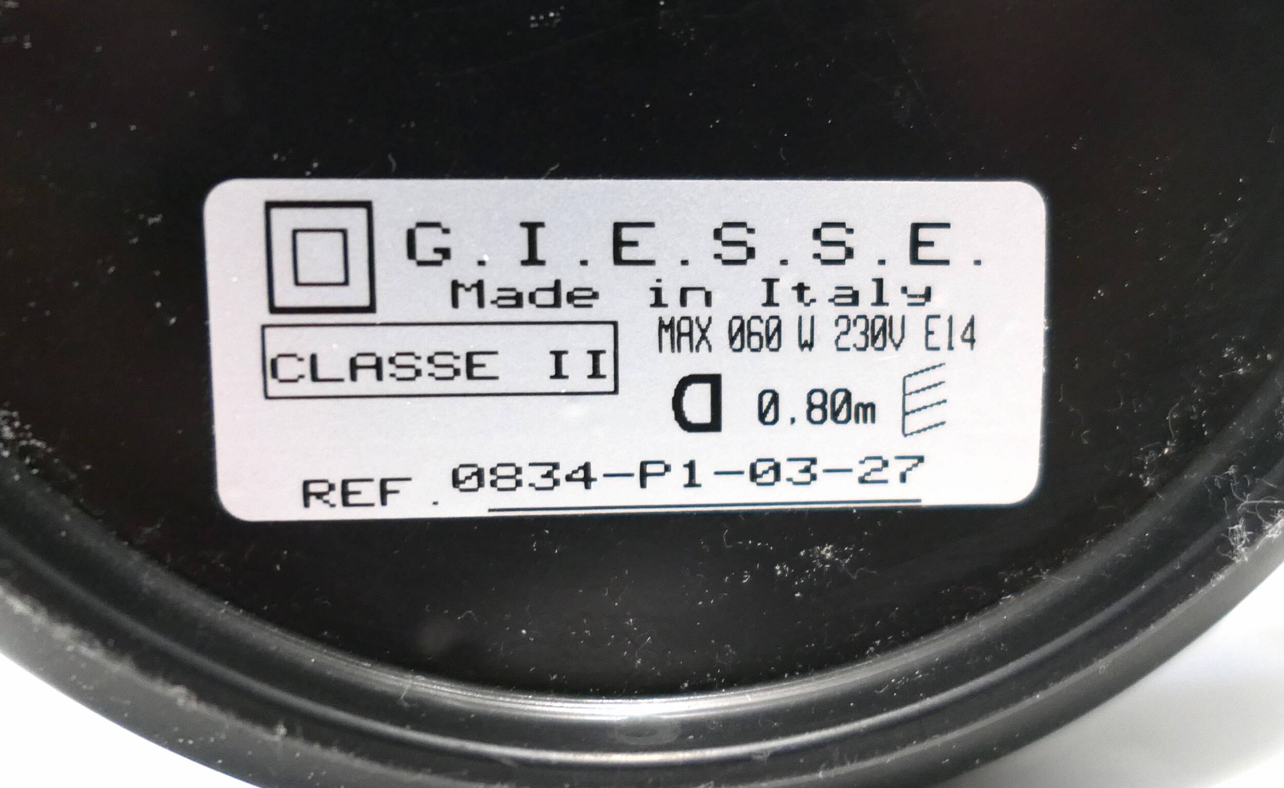 Lampe à poser Italienne G.I.E.S.S.E début années 1980