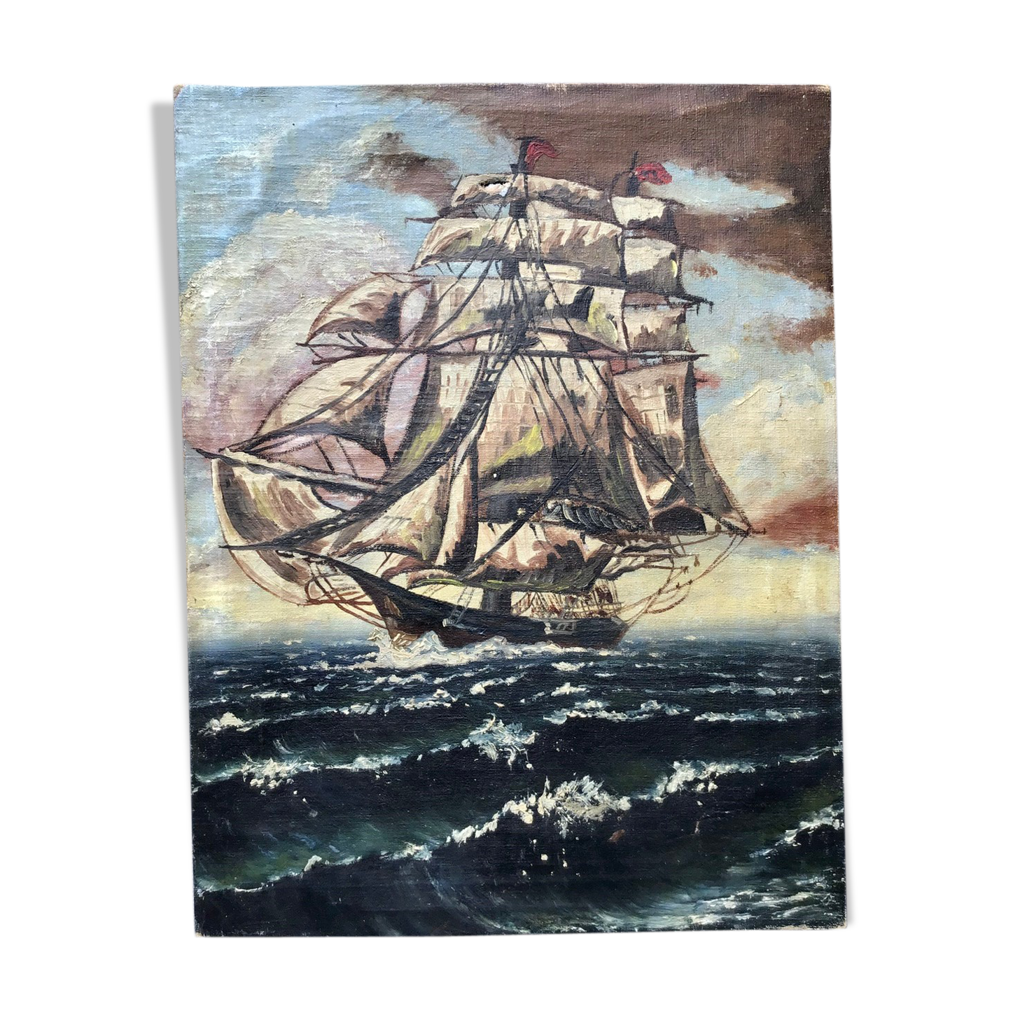 Ancient painting, Marine early 20th century