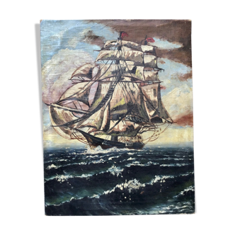 Ancient painting, Marine early 20th century