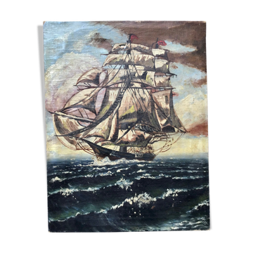 Ancient painting, Marine early 20th century