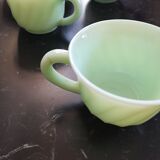 Tasses à café opaline