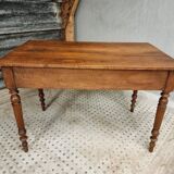 Antique table desk table dining table walnut 72x120 cm