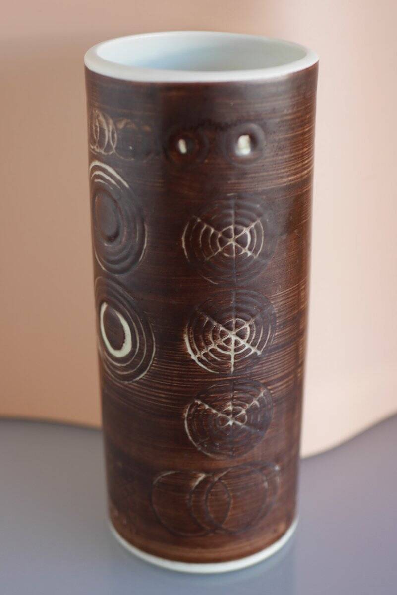 Vintage Scandinavian art pottery vase by Alberius for Rörstrand, Sweden, 1960s