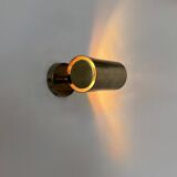 Applique vintage laiton orientable, France, 1950