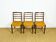3 chaises scandinave 1960