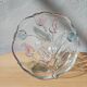 Bol sur pied en verre Mikasa avec tulipes roses et bleues