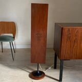 Totem floor lamp in teak and vintage perspex