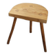 Raw wood tripod stool