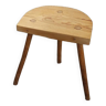 Raw wood tripod stool