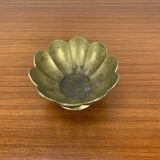 Vintage gold-plated brass flower emptier