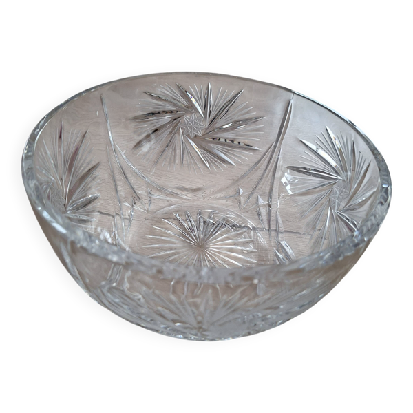 Saladier en cristal de Bohême