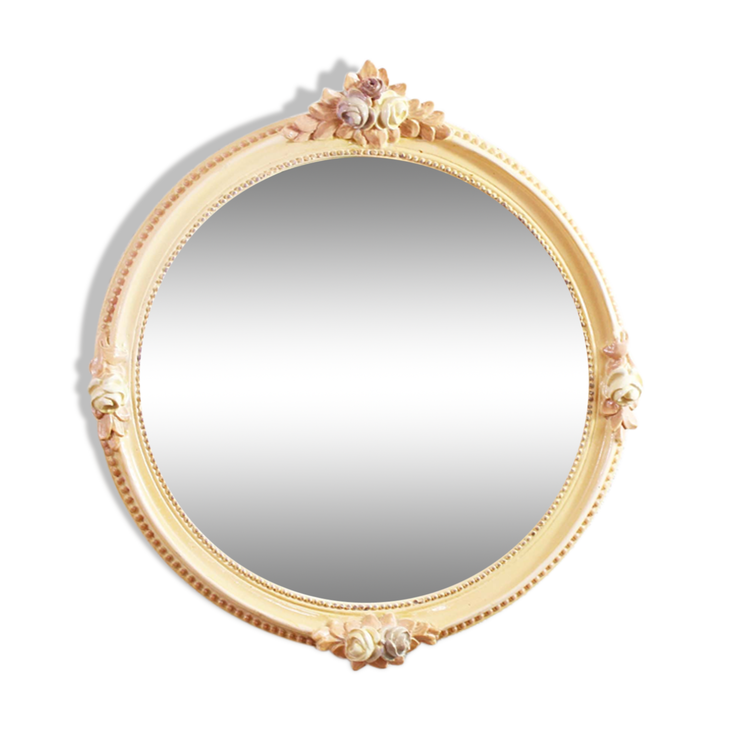 Mirror vintage floral decoration 49x49cm