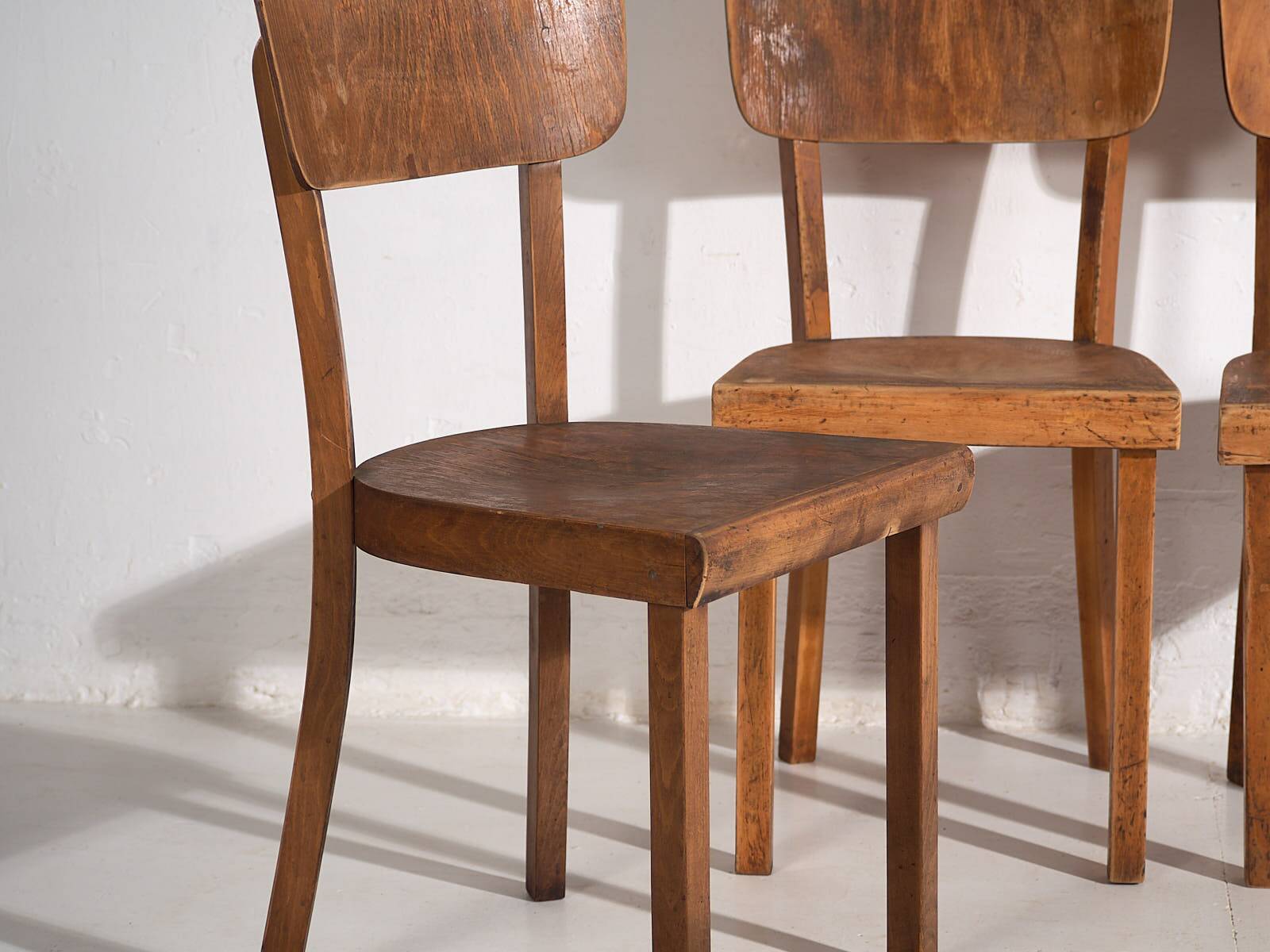 Vintage Thonet Chair Set (c.1950). Set of 4 pieces #6