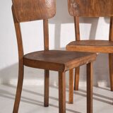 Vintage Thonet Chair Set (c.1950). Set of 4 pieces #6