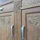 Art Deco wooden and marble buffet