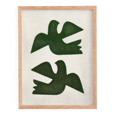 Peinture Birds 30x40cm signée eawy